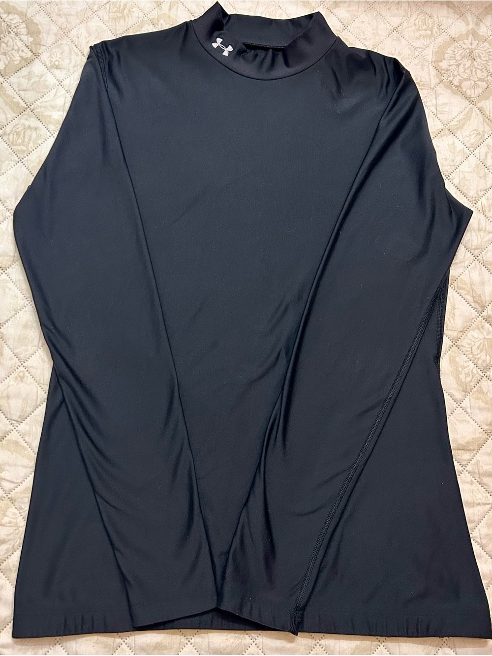 Under Armour ColdGear Compression Mock Neck Shirt Black XL